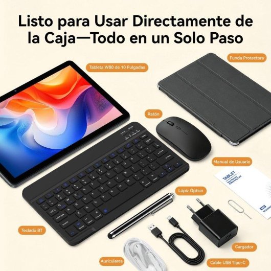 Tablet ExcitPower W80 WiFi + 4G 10,1" 8GB 128GB Azul