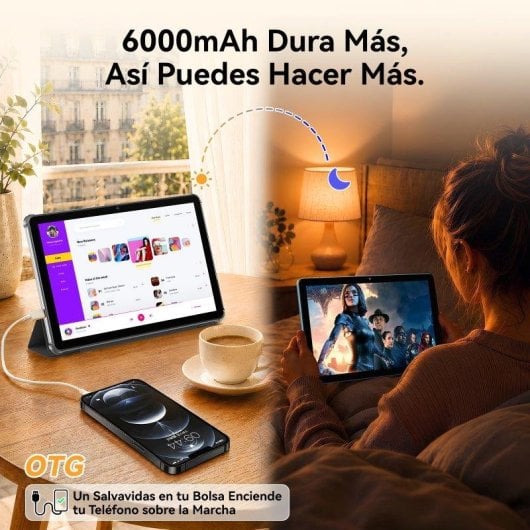 Tablet ExcitPower W80 WiFi + 4G 10,1" 8GB 128GB Gris