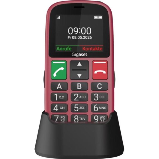 Gigaset GL30 4G 2,2" Teclas grandes SOS Linterna Rojo metalizado