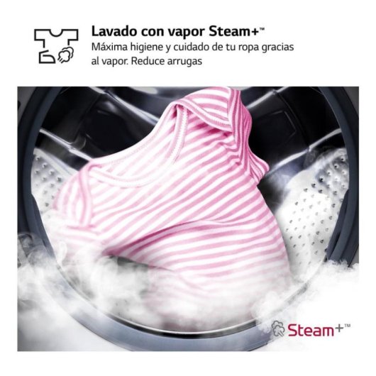 Lavasecadora LG 11/6 kg A/D F4DR7011AGW con inteligencia artificial y Wi-Fi