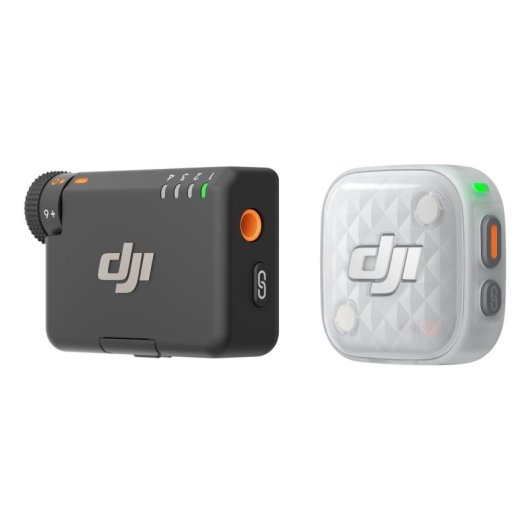 Microfono DJI Mic Mini 2S wireless omnidirezionale con ricevitore per fotocamera