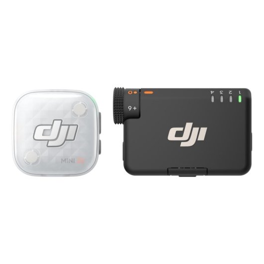 Microfono DJI Mic Mini 2S wireless omnidirezionale con ricevitore per fotocamera