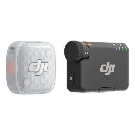 Microfono DJI Mic Mini 2S wireless omnidirezionale con ricevitore per fotocamera