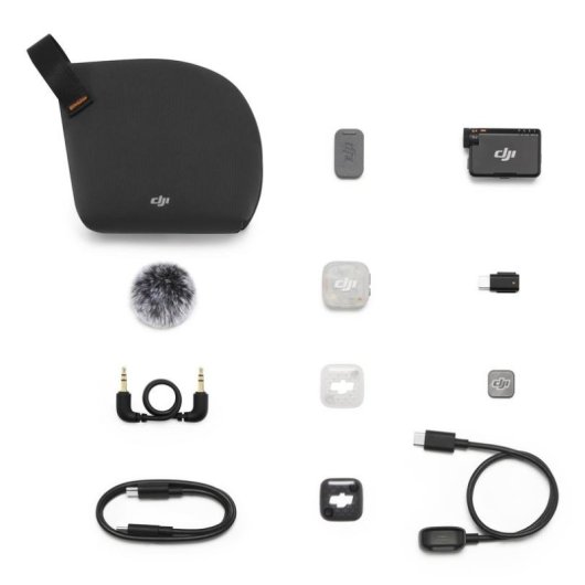 Microfono DJI Mic Mini 2S wireless omnidirezionale con ricevitore per fotocamera