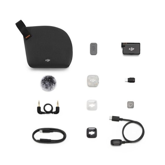 Microfono DJI Mic Mini 2S wireless omnidirezionale con ricevitore per fotocamera