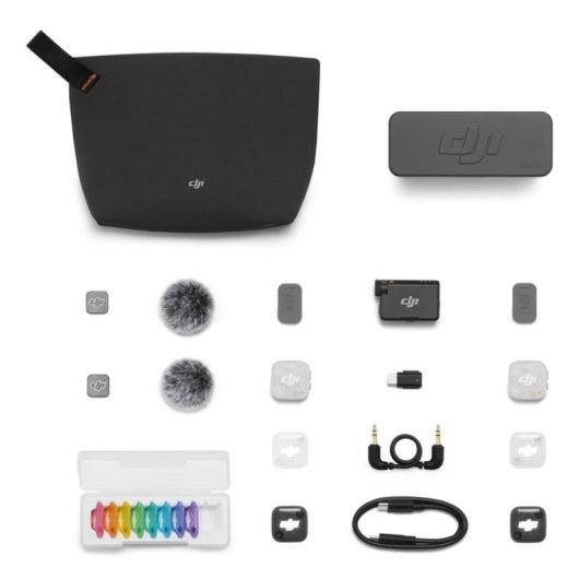 Microphone DJI Mic Mini 2S sans fil omnidirectionnel avec étui de charge