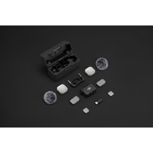 Microphone DJI Mic Mini 2S sans fil omnidirectionnel avec étui de charge