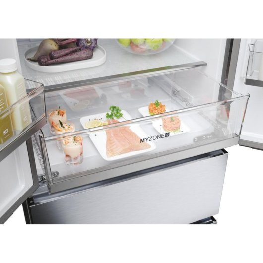 Frigorífico French Door Haier HFR5719EWMG No Frost 190cm 444L E Plata