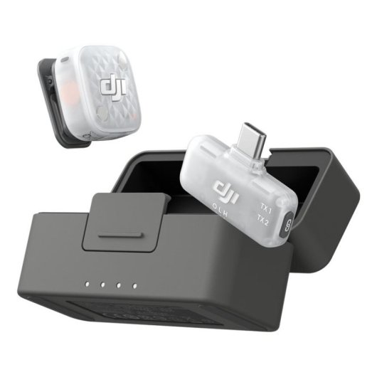Microfono DJI Mic Mini 2S omnidirezionale con trasmettitore e ricevitore mobile