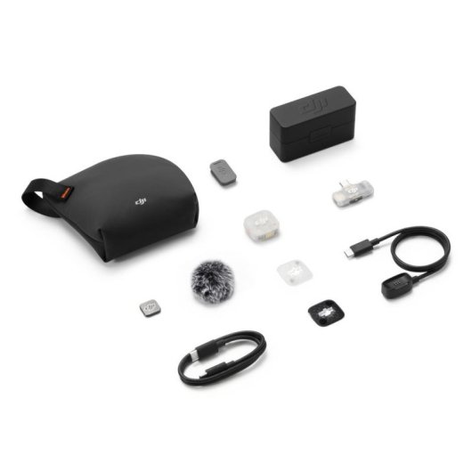 Microfono DJI Mic Mini 2S omnidirezionale con trasmettitore e ricevitore mobile