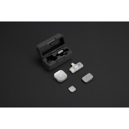 Microfono DJI Mic Mini 2S omnidirezionale con trasmettitore e ricevitore mobile