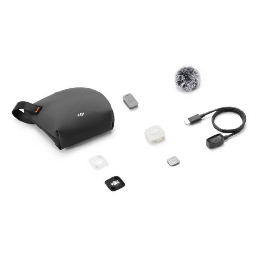 Microfono DJI Mic Mini 2S trasmettitore bodypack bianco portata 400 m