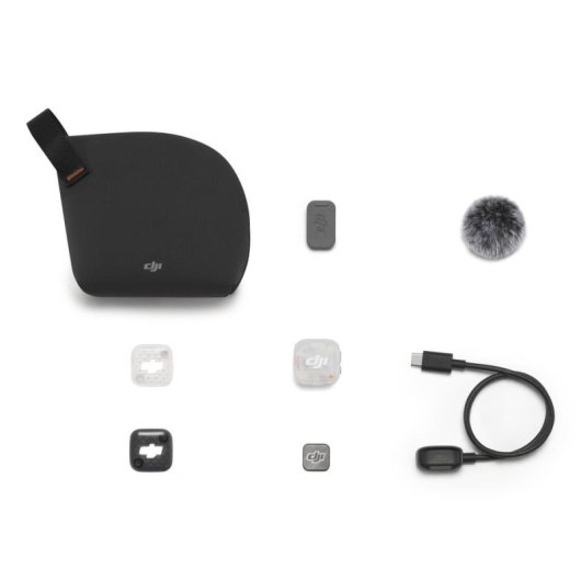 Microfono DJI Mic Mini 2S trasmettitore bodypack bianco portata 400 m
