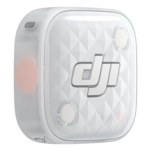 Microfono DJI Mic Mini 2S trasmettitore bodypack bianco portata 400 m