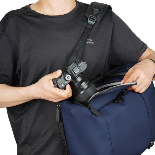 Mochila Vanguard Veo Lite B20L NV Azul para cámaras DSLR y portátil 14"
