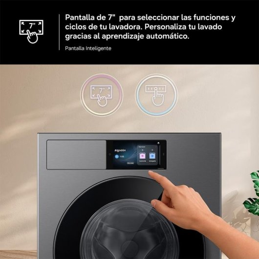 Lave-linge Samsung WF90H09C4ST2 Hublot 9kg 1400rpm A Graphite WiFi IA Dosage automatique