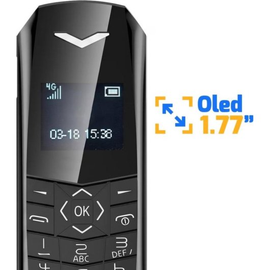 Avizar TEL-J60 4G 1,77" OLED doble pantalla SOS Negro