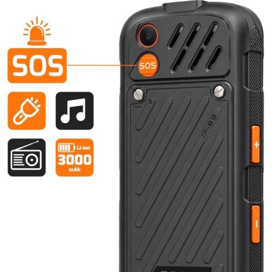 Avizar HP290Z 4G 2,8" IP68 Batteria 3000 mAh con Base di Ricarica Nero