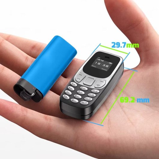 Avizar TEL-BM10 4G 0,66" Dual SIM Bluetooth Nero con Cinturino