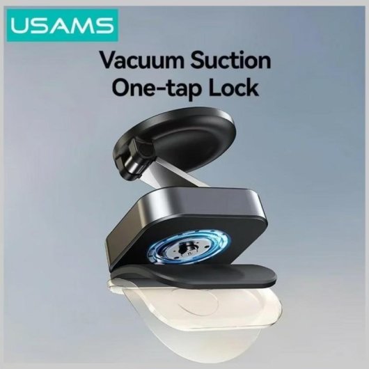 Soporte magnético para smartphone Usams US-SJ042-W con ajuste 720° y ventosa