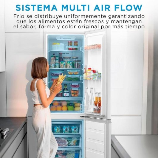 Frigorífico Combi Midea MDRB380FGE01A No Frost 180cm 270L E Blanco