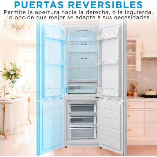Frigorífico Combi Midea MDRB380FGE01A No Frost 180cm 270L E Blanco