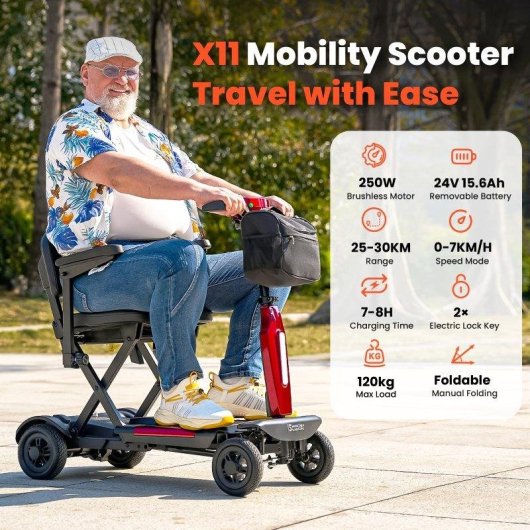 Scooter iScooter X11 Pliant 4 Roues 250W