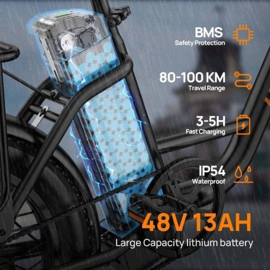 Velo electrique Urlife E20 250 W 48 V 13 Ah