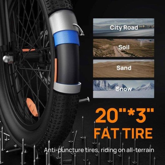 Velo electrique Urlife E20 250 W 48 V 13 Ah