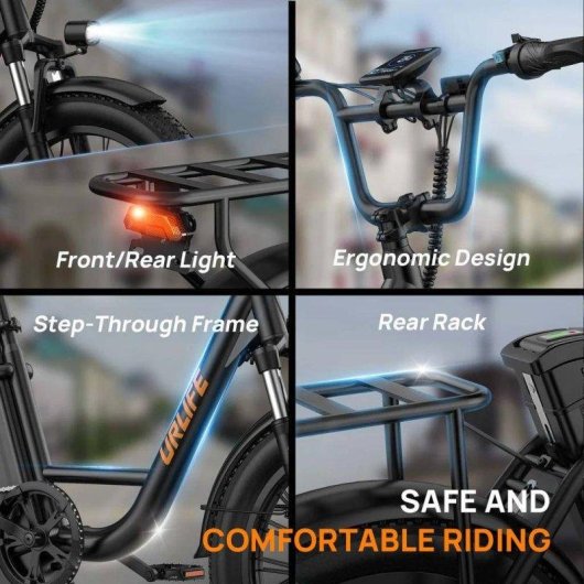 Velo electrique Urlife E20 250 W 48 V 13 Ah