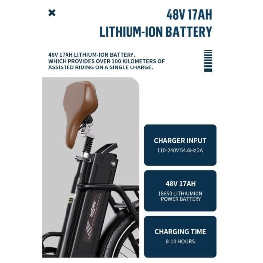 Bicicleta Eléctrica Plegable OneSport OT16-2 250W 48V 17Ah 20"