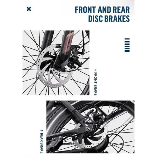 Bicicleta Eléctrica Plegable OneSport OT16-2 250W 48V 17Ah 20"