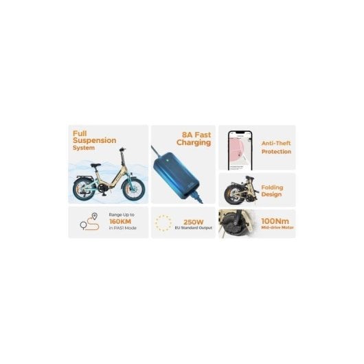 Vélo électrique ENGWE L20 3.0 PRO 250W Batterie 48V 15Ah Pneus 20"