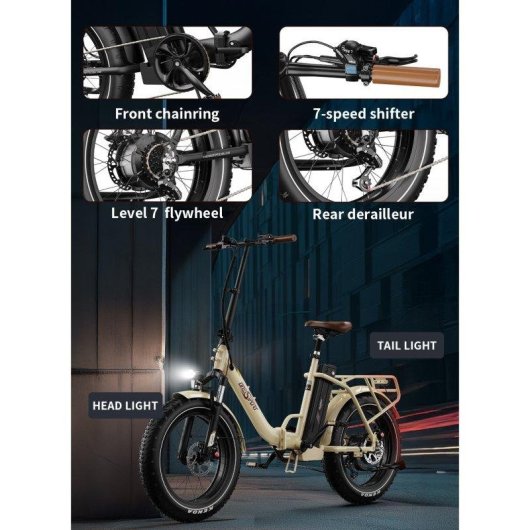 Velo electrique OneSport OT16 Max Pliable 500 W