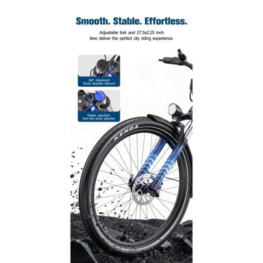 Bicicleta Eléctrica OneSport OT05 Motor 250W Batería 36V 18.2Ah Autonomía 120 km