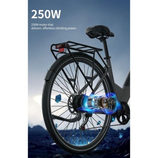 Velo Electrique Onesport OT12 250W 36V 13Ah Shimano 7 vitesses