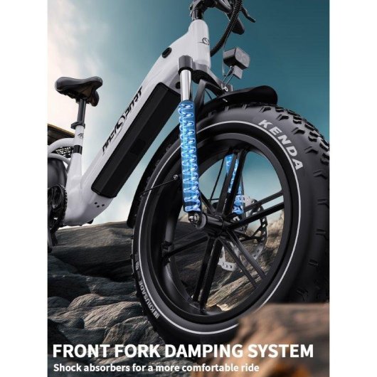 Velo electrique Onesport OT08 500 W 48 V 18 Ah Blanc