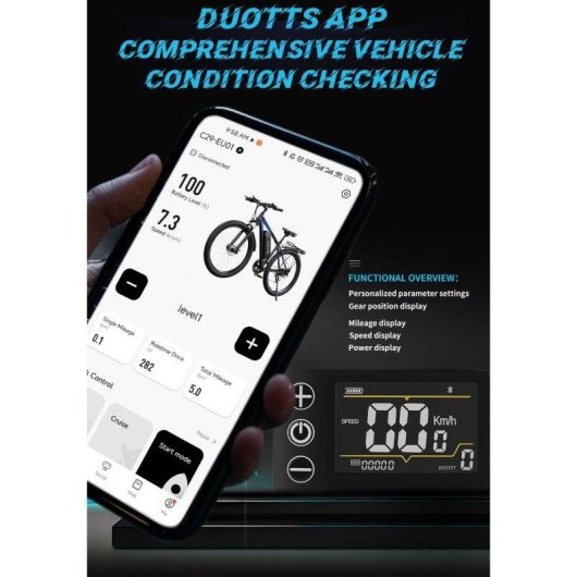 Bicicleta Eléctrica DUOTTS C29 Doble Batería 750W 29"
