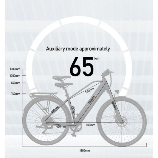 Duotts C29 Lite E-Bike 250 W 36V 13Ah Reichweite 40 km