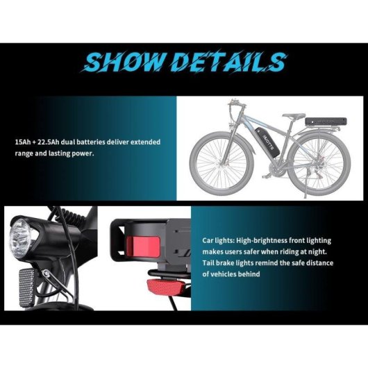 Velo electrique DUOTTS C29-K Puissant moteur 750 W