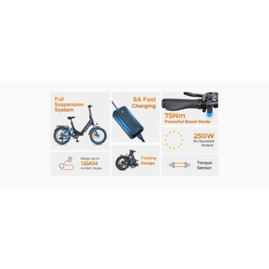 Bicicleta Eléctrica ENGWE L20 3.0 BOOST 250W 48V 120km Plegable