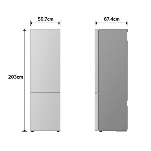 Réfrigérateur Combiné LG GBBS323CEV Total No Frost 203 cm 375 L C Noir