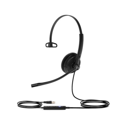 Auriculares Yealink UH34 Lite con cable USB-A, cancelación de ruido, mono, negro
