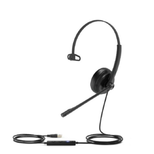 Auriculares Yealink UH34 Lite con cable USB-A, cancelación de ruido, mono, negro