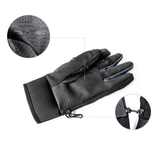 Guantes PGYTECH Fotografía Táctiles Impermeables Cortavientos M