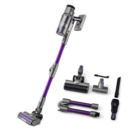 Aspiradora sin Cable Ufesa U7 Digital UV Light 500W 55 min Cepillo Motorizado Antienredos Púrpura Gris