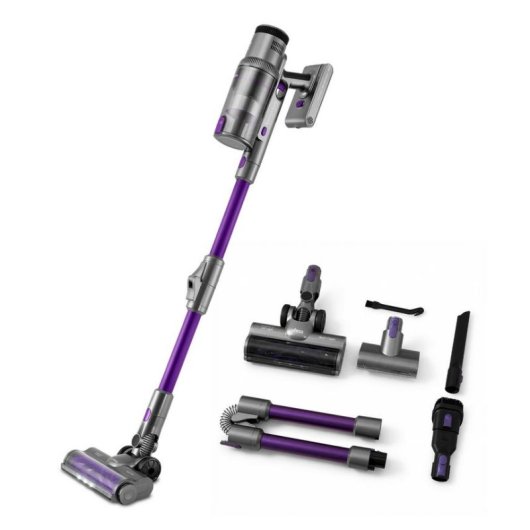 Aspiradora sin Cable Ufesa U7 Digital UV Light 500W 55 min Cepillo Motorizado Antienredos Púrpura Gris