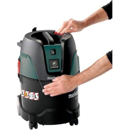 Aspirador industrial Metabo ASA 25 L PC 1250 W 25 L Seco y húmedo Negro Verde