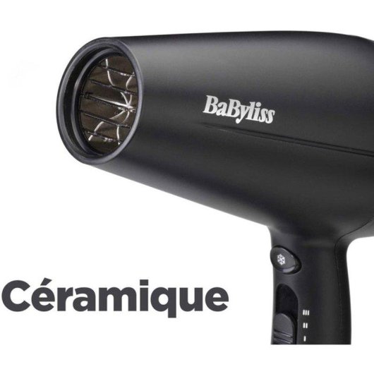 Secador de Pelo con Difusor BaByliss Power Dry D563DE 2100W 3 Temperaturas 2 Velocidades Accesorios Negro