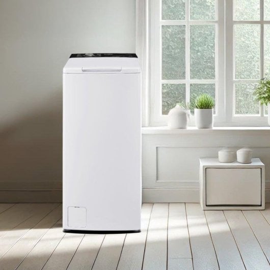 Lave-linge Hyundai HLCS8300AI Top 8kg 1300rpm A Blanc Vapeur LED